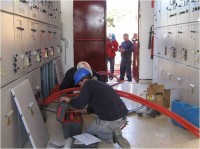 Instalación de LSMT doble circuito Subestación La Bota - Aljaraque